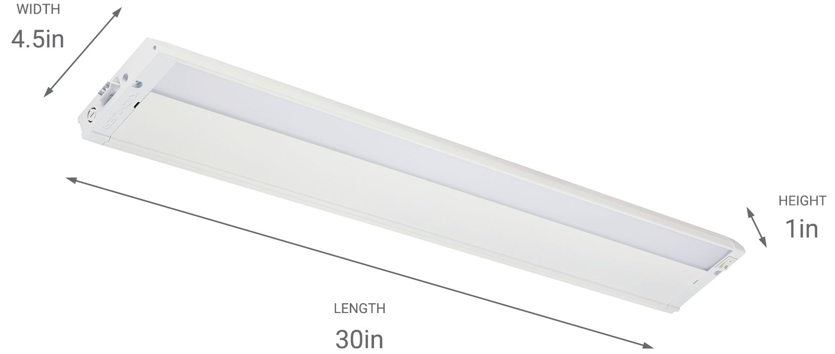 Kichler 4U Textured White 30" Wide LED Under Cabinet Light