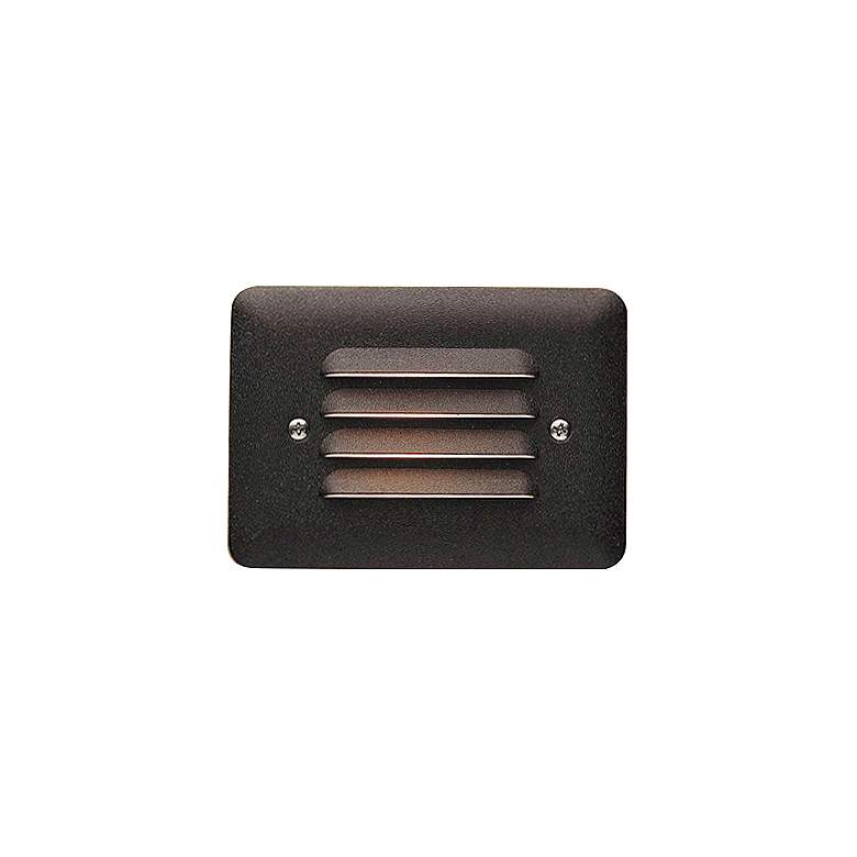 Image 2 Kichler 5"W Louvered 1-Watt 3000K LED Bronze Step Light