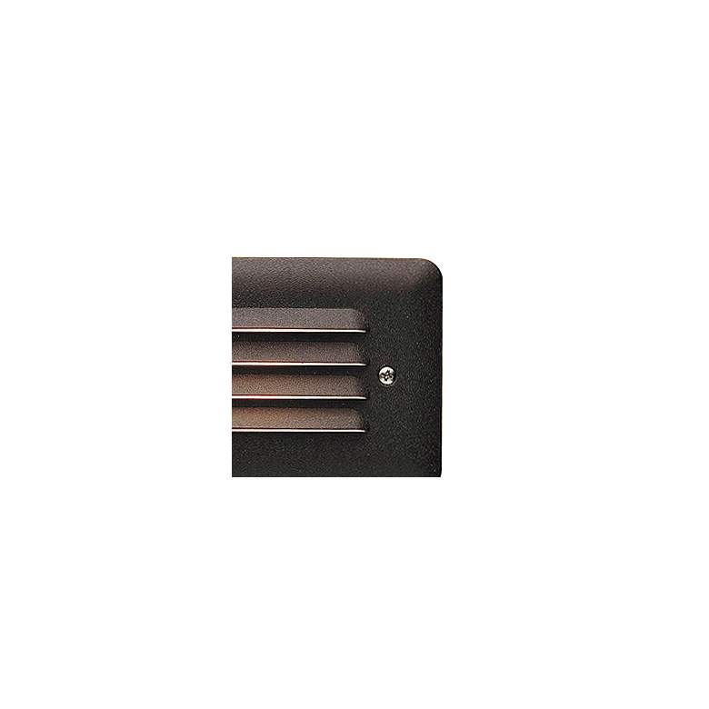 Image 3 Kichler 5"W Louvered 1-Watt 3000K LED Bronze Step Light more views