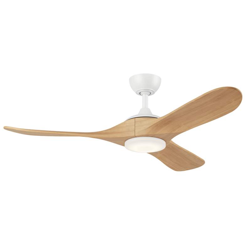 Image 1 Kichler 52 Inch Mylo Ceiling Fan Matte White with White Maple Wood Blades