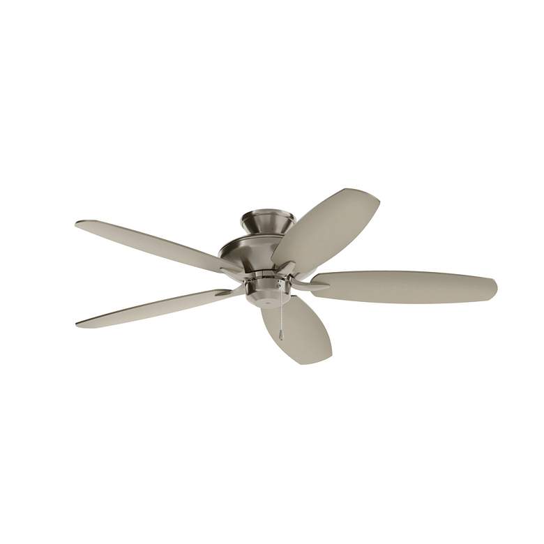 Image 3 Kichler 52" Renew Brushed Steel Pull Chain Ceiling Fan more views