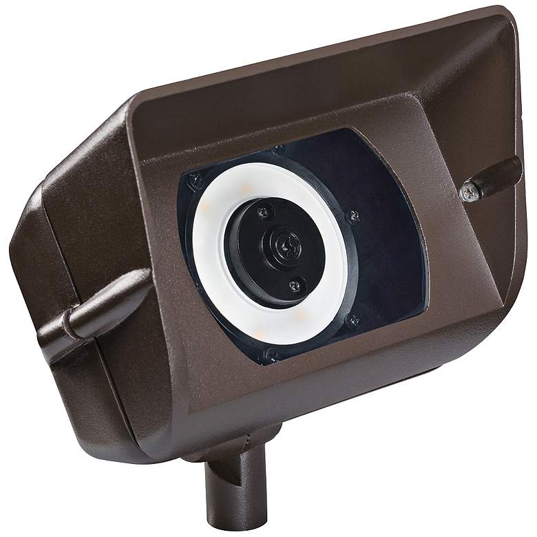 Image 1 Kichler 6 1/2" Wide 3000K LED Bronze Wall Wash Light