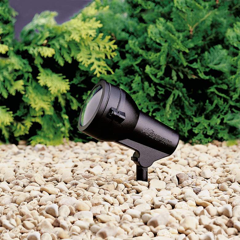 Image 2 Kichler 6 1/4 inch High Textured Black Accent Spot Light more views