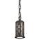 Kichler 6 3/4" High Textured Bronze Outdoor Hanging Light