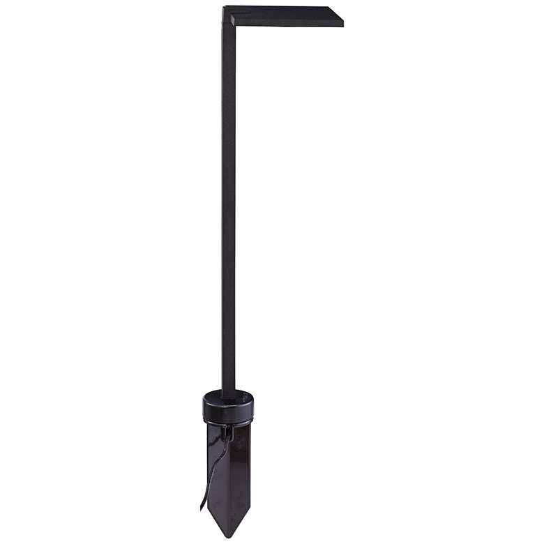 Kichler 6&quot; Wide 3000K LED Shallow Shade Black Path Light more views