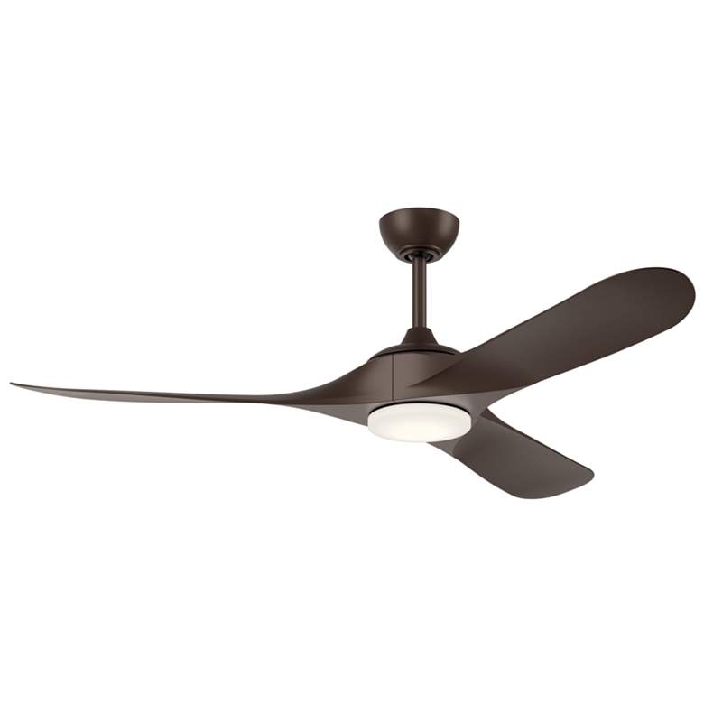 Image 1 Kichler 60 Inch Mylo Weather+ Ceiling Fan SatNatural Bronze