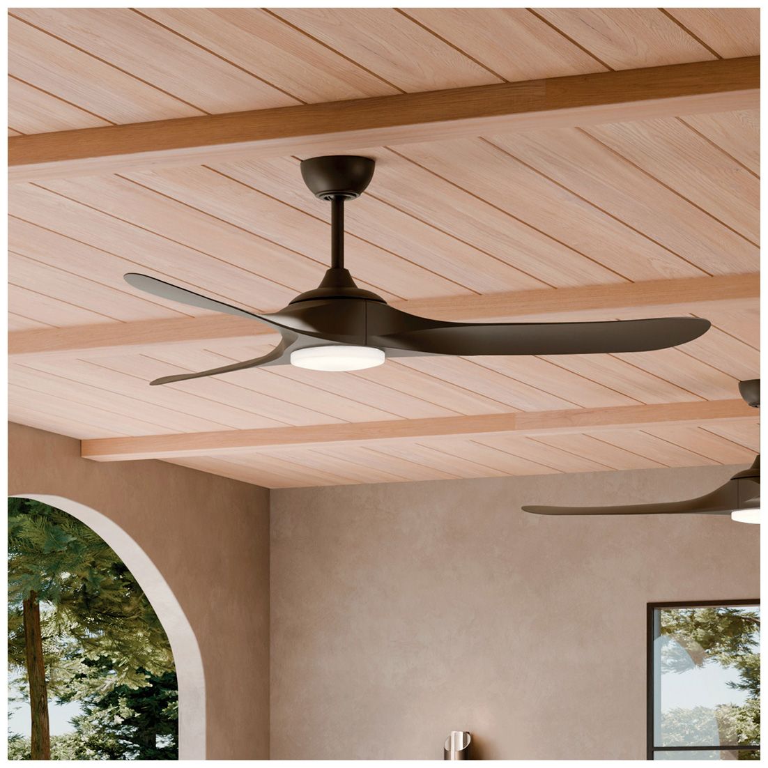 Image 6 Kichler 60 Inch Mylo Weather+ Ceiling Fan SatNatural Bronze more views