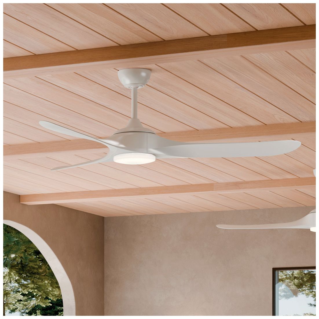 Image 3 Kichler 60 Inch Mylo Weather+ Ceiling Fan White more views