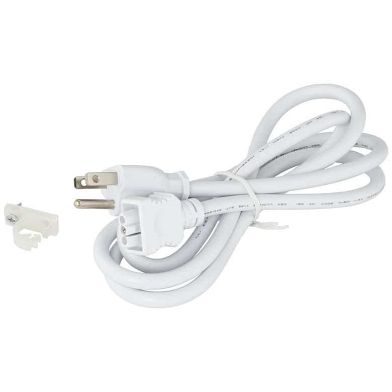 Image 1 Kichler 62 inch White Under Cabinet 3-Prong Power Cord