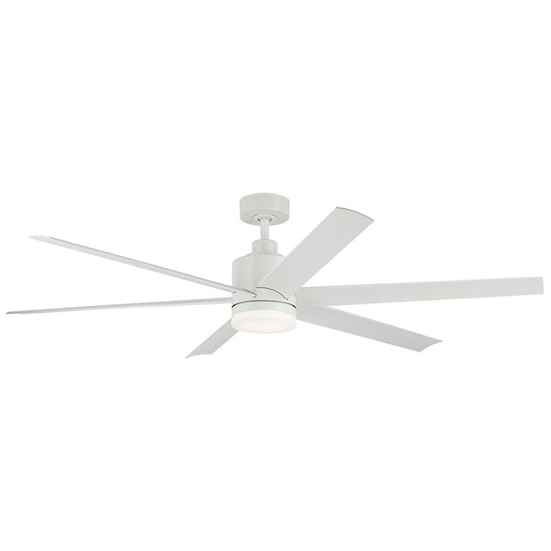 Image 1 Kichler 65 Inch Loa Ceiling Fan Matte White with White Blades