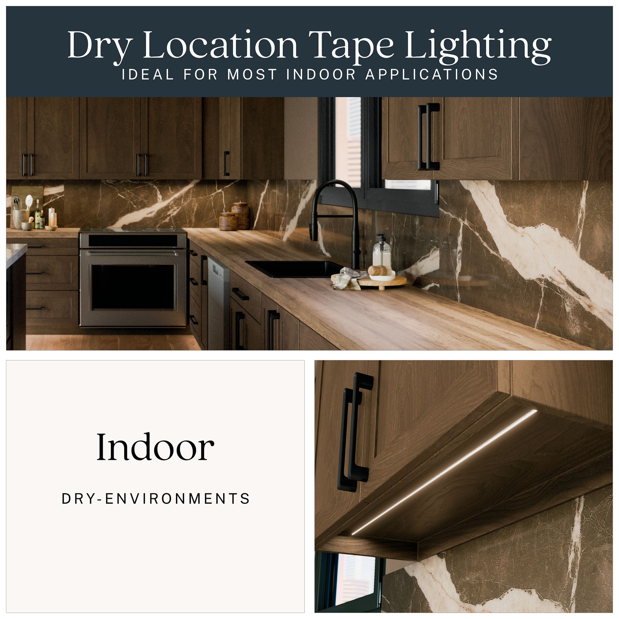 Image 7 Kichler 6T Series COB Dry Tape Light Standard 3000K 100FT more views