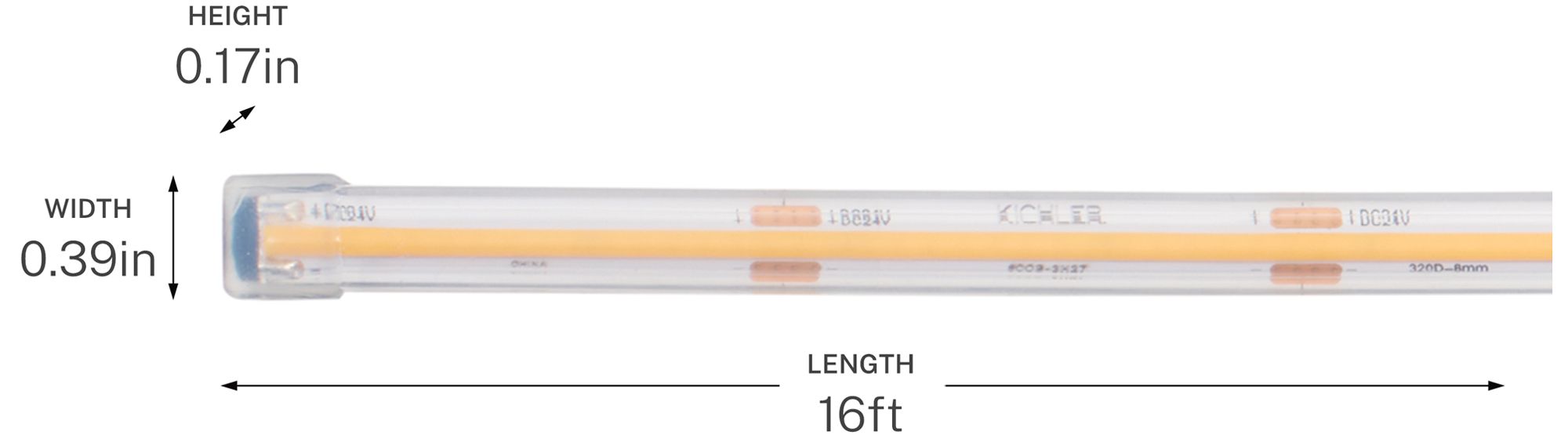 Image 5 Kichler 6T Series COB Wet Tape Light High 3000K 16FT more views