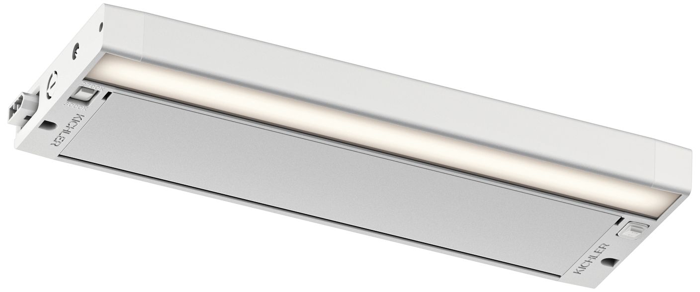 Kichler 6U 12" Wide Textured White LED Under Cabinet Light