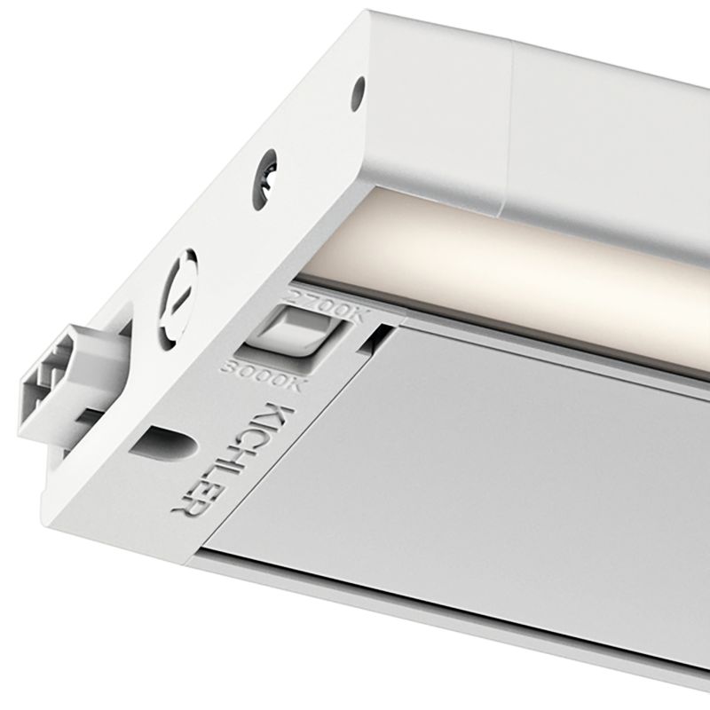 Image 4 Kichler 6U 12" Wide Textured White LED Under Cabinet Light more views