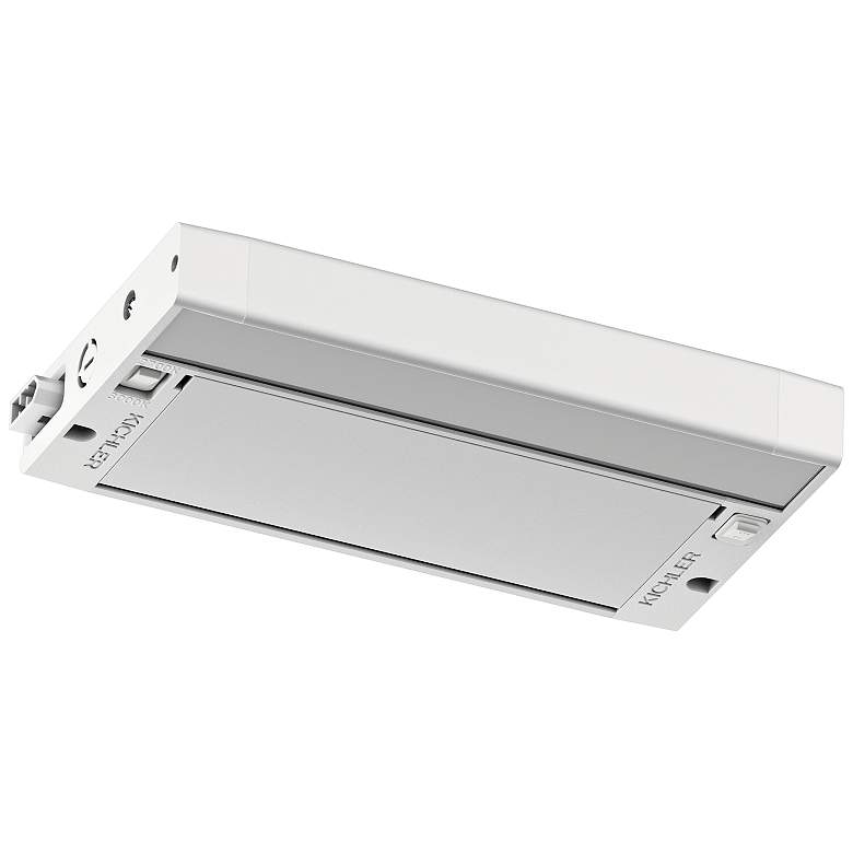 Image 3 Kichler 6U 8" Wide Textured White LED Under Cabinet Light more views