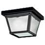 Kichler 7.5" Square Black Outdoor Ceiling Light