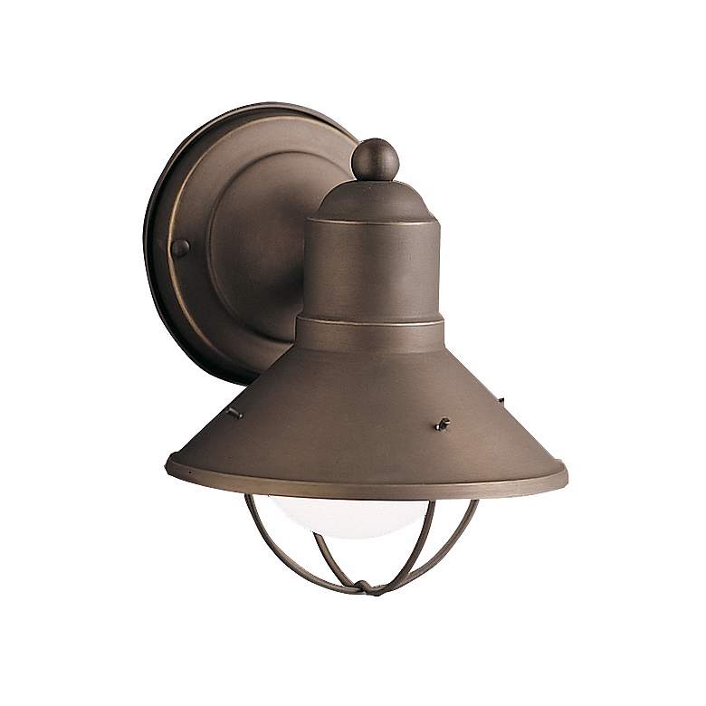 Image 2 Kichler 7 1/2" Rustic Solid Aluminum High Outdoor Wall Light