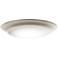 Kichler 7 1/2"W Brushed Nickel 3000K LED Ceiling Light