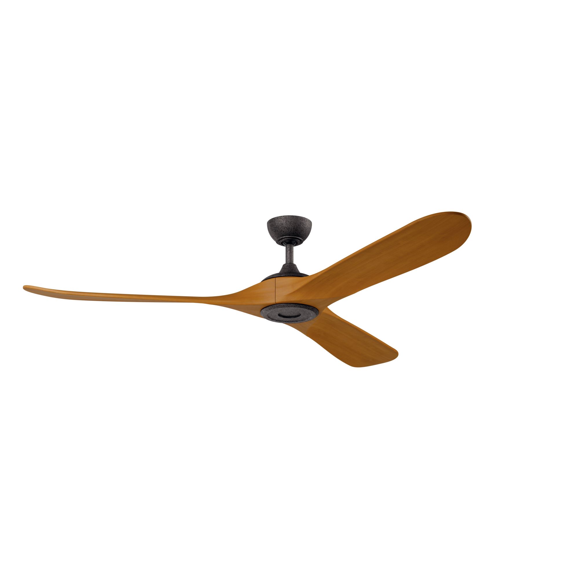 Image 7 Kichler 70 Inch Mylo Ceiling Fan Anvil Iron with Honey Maple Wood Blades more views