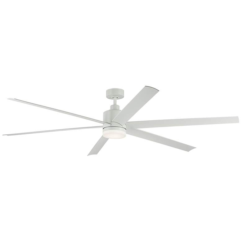 Image 1 Kichler 80 Inch Loa Ceiling Fan Matte White with White Blades