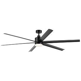 Image1 of Kichler 80 Inch Loa Ceiling Fan SatBlack with Black Blades