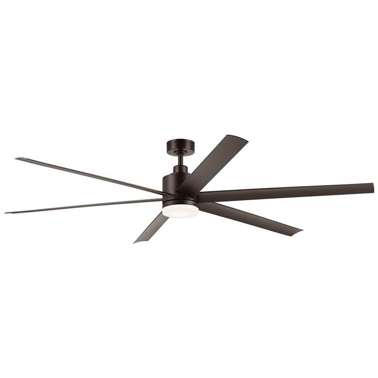 Image 1 Kichler 80 Inch Loa Ceiling Fan Satin Natural Bronze Body and Blades