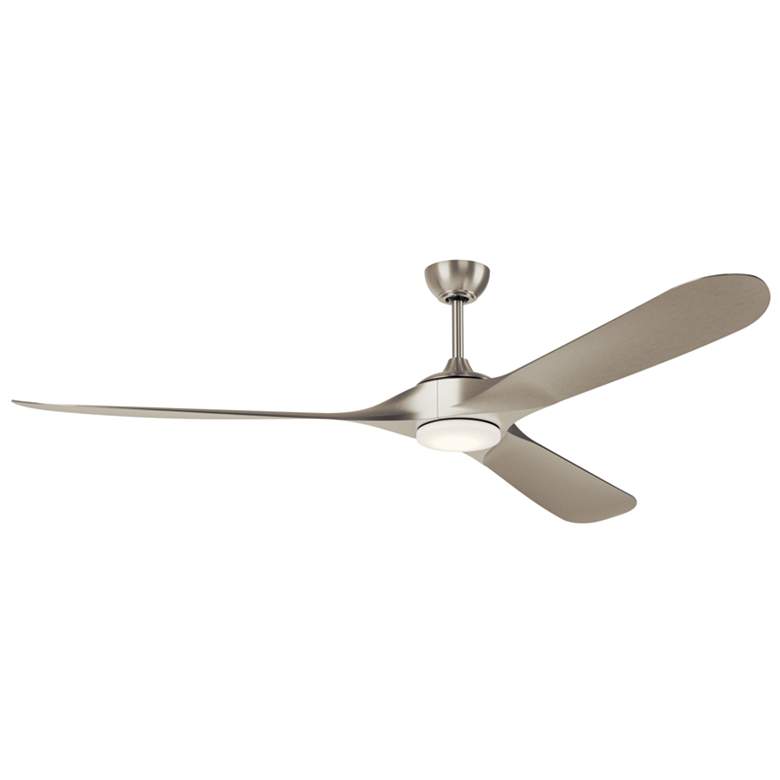 Image 1 Kichler 80 Inch Mylo Weather+ Ceiling Fan Brushed Nickel