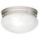 Kichler 9 1/2" Wide Button Silver and White Flush Mount Ceiling Light