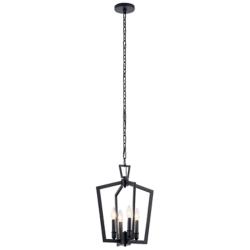 Kichler Abbotswell 14" Wide Black 4-Light Pendant