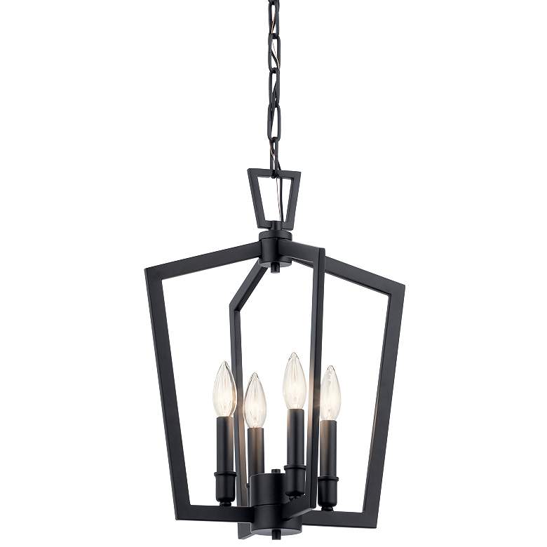 Image 2 Kichler Abbotswell 14" Wide Black 4-Light Pendant more views