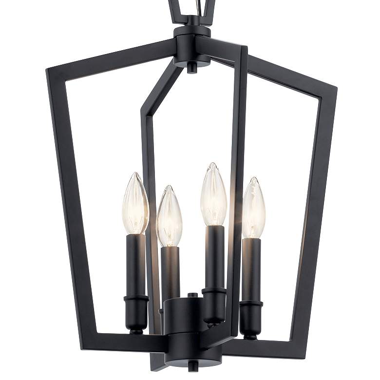 Image 3 Kichler Abbotswell 14" Wide Black 4-Light Pendant more views