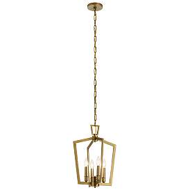 Image1 of Kichler Abbotswell 14" Wide Natural Brass 4-Light Pendant