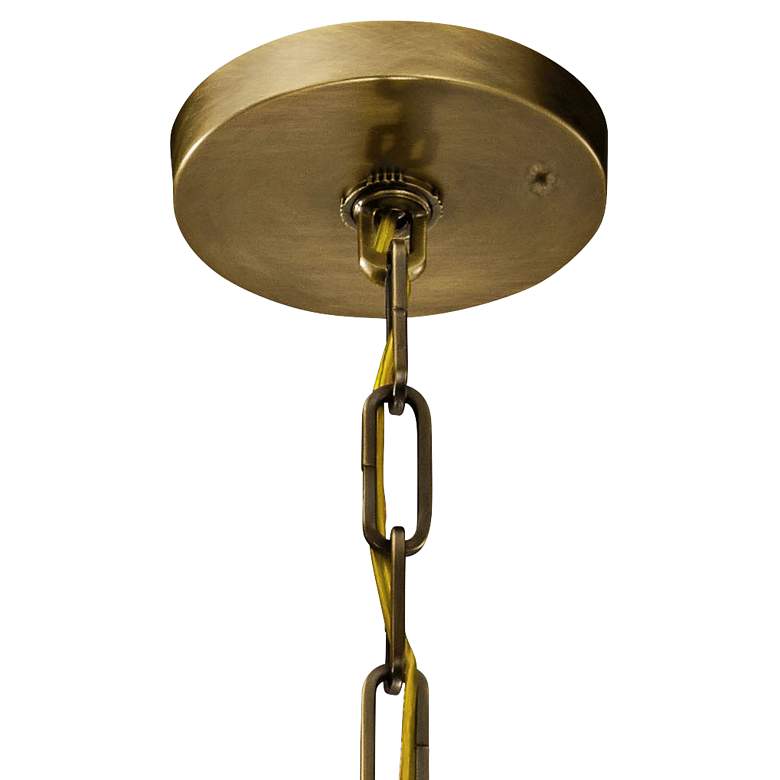 Image 4 Kichler Abbotswell 24 3/4 inch Natural Brass 6-Light Modern Foyer Pendant more views