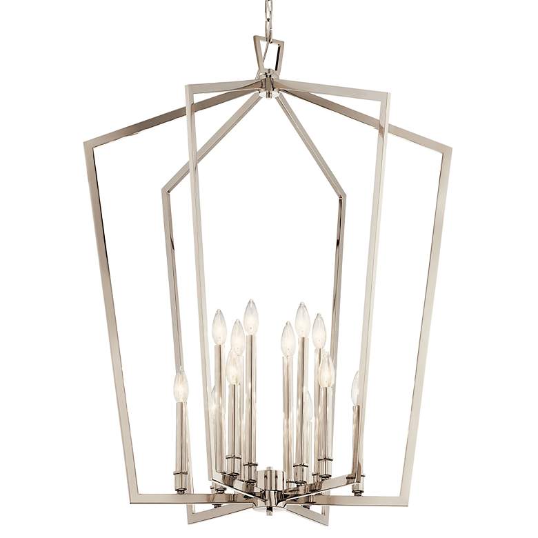 Image 2 Kichler Abbotswell 30" Wide Polished Nickel 12-Light Chandelier more views