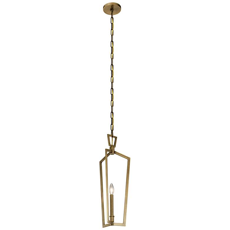 Image 2 Kichler Abbotswell 9 1/2 inch Wide Natural Brass Mini Pendant