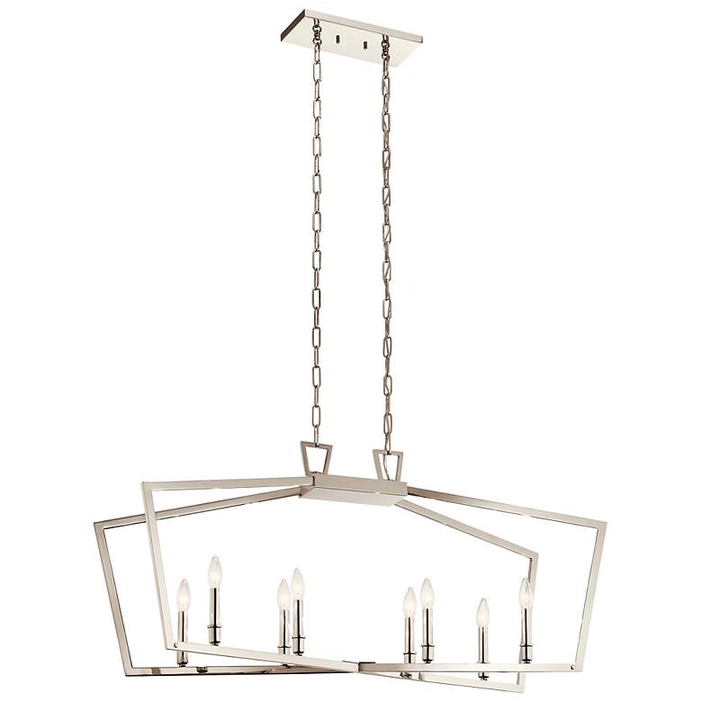 Image 1 Kichler Abbotswell Linear Chandelier 8 Light
