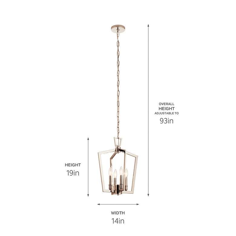 Image 6 Kichler Abbotswell Polished Nickel Pendant 4Lt more views