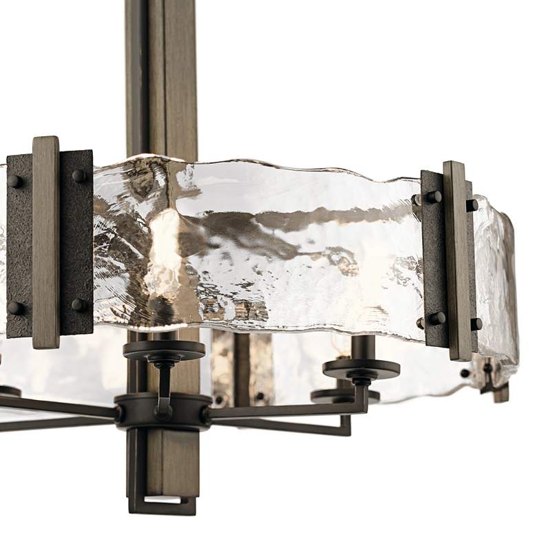 Image 3 Kichler Aberdeen 28" Wide 6-Light Olde Bronze Modern Rustic Pendant more views