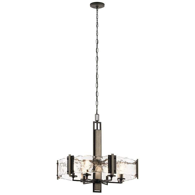 Image 4 Kichler Aberdeen 28" Wide 6-Light Olde Bronze Modern Rustic Pendant more views