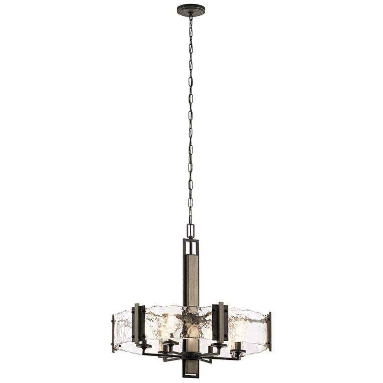 Image 4 Kichler Aberdeen 28 inch Wide 6-Light Olde Bronze Modern Rustic Pendant more views