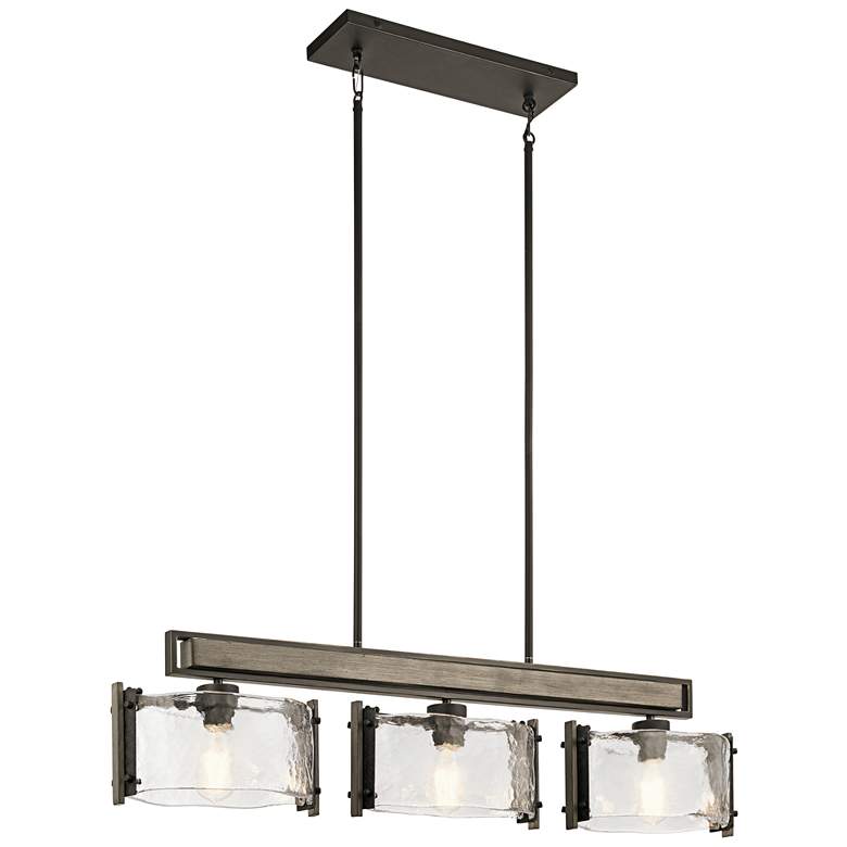 Image 4 Kichler Aberdeen 42 1/2 inch Bronze Rustic Kitchen Island Light Chandelier more views