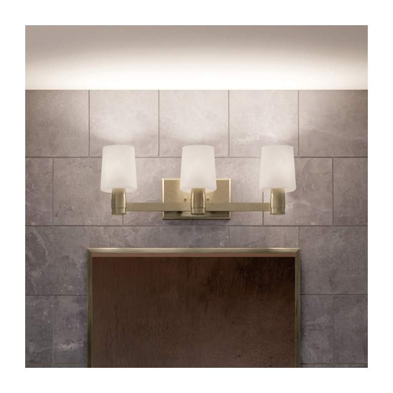 Image 2 Kichler Adani 24" Wide Champagne Bronze 3-Light Bath Light