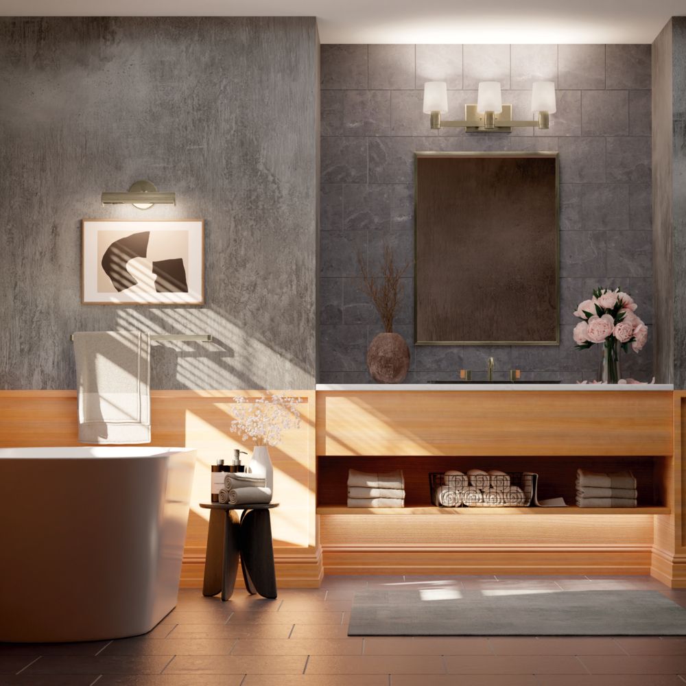 Kichler Adani 24" Wide Champagne Bronze 3-Light Bath Light in scene