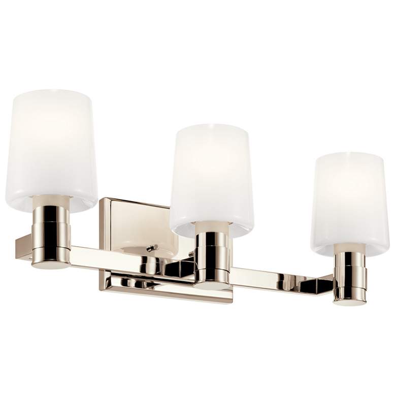 Image 3 Kichler Adani 24" Wide Polished Nickel 3-Light Bath Light