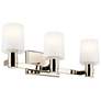 3_Kichler Adani 24" Wide Polished Nickel 3-Light Bath Light