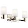 Kichler Adani 24" Wide Polished Nickel 3-Light Bath Light