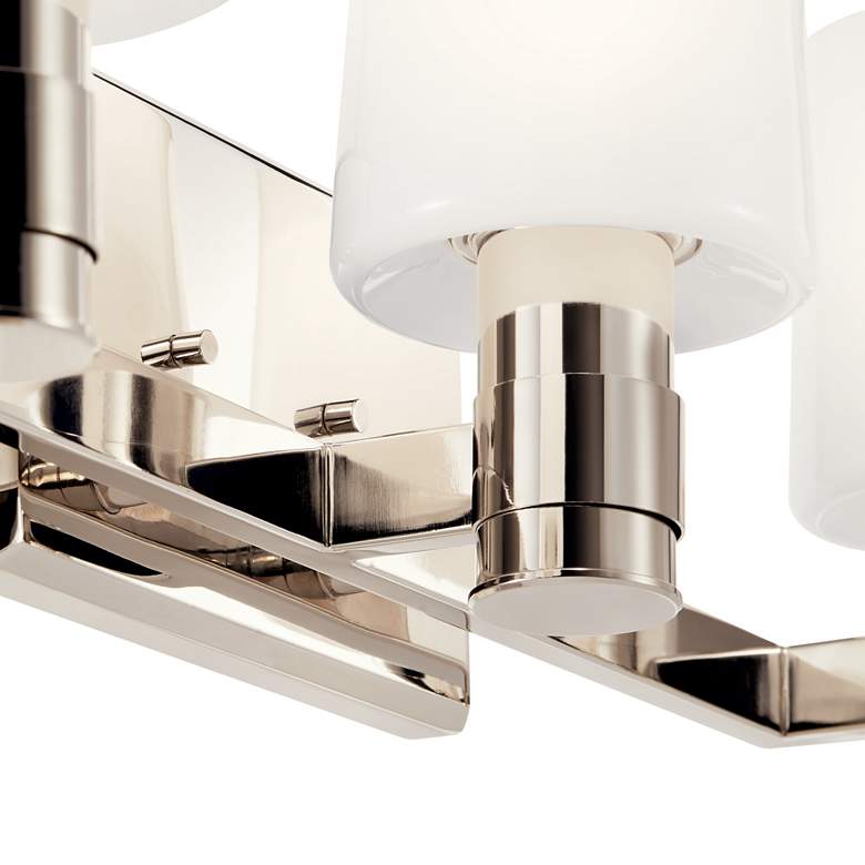 Image 4 Kichler Adani 24" Wide Polished Nickel 3-Light Bath Light more views