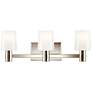 6_Kichler Adani 24" Wide Polished Nickel 3-Light Bath Light more views
