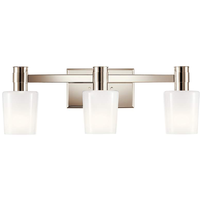 Image 7 Kichler Adani 24" Wide Polished Nickel 3-Light Bath Light more views