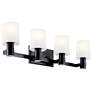 Thumbnail1 of Kichler Adani 30" Wide 4-Light Black Finish Vanity Bath Light